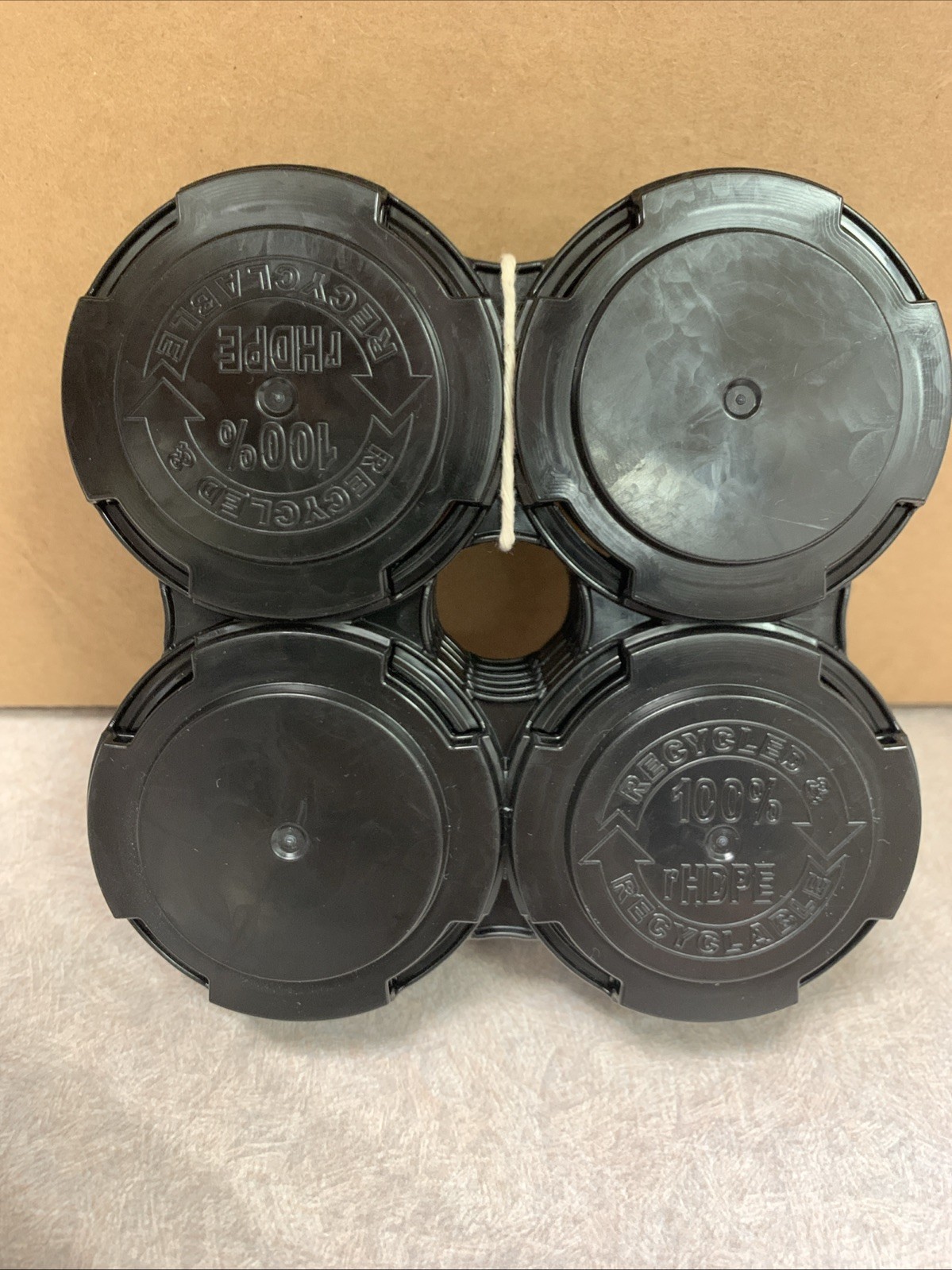 PakTech Black Can Ring Carrier 4pk, Quantity 6, New, Fits 12oz-16oz Cans
