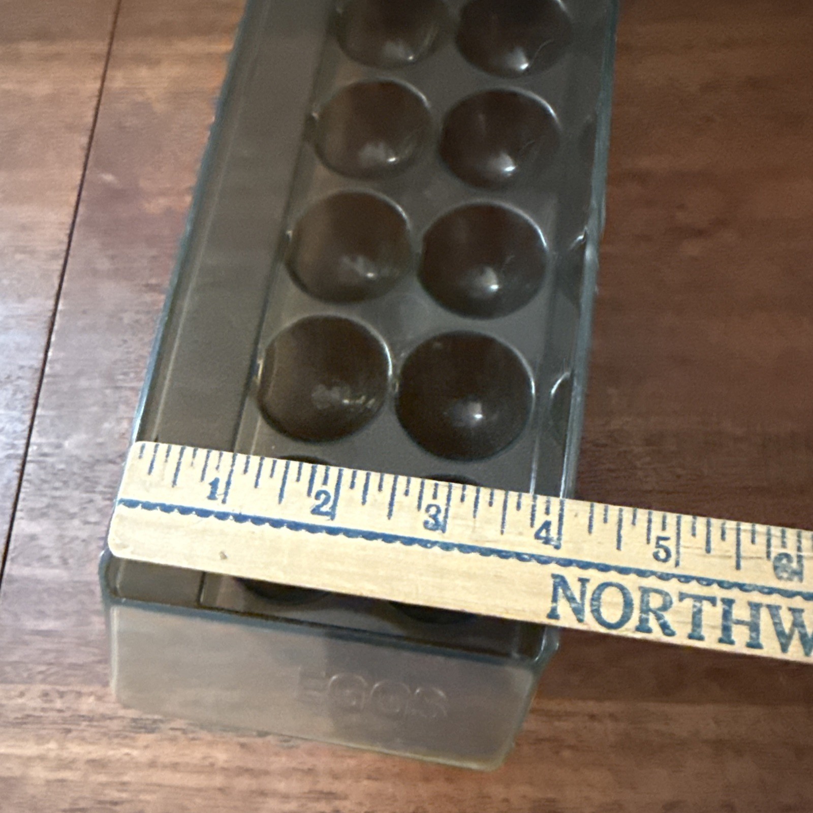 Vintage Egg Fridge Container Refrigerator 70s 80s Plastic Brown Eggs Gift Prop