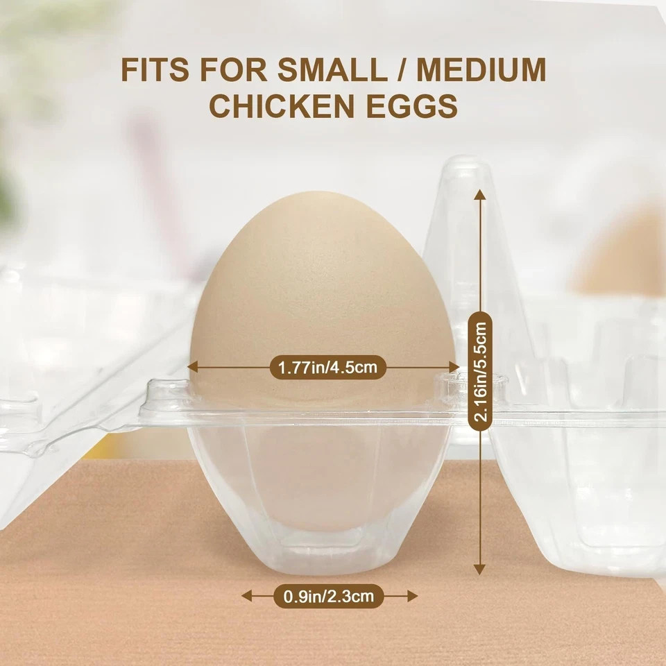 100 Pack Egg Cartons 6 Count – Medium Egg Cartons Cheap Bulk – Half Dozen Egg…