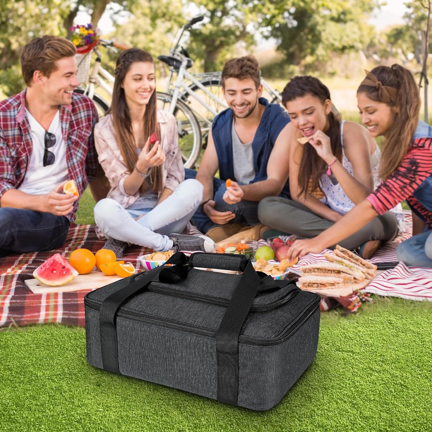 Casserole Carrier for Hot or Cold Food, Insulated Casserole Dish Tote Bag