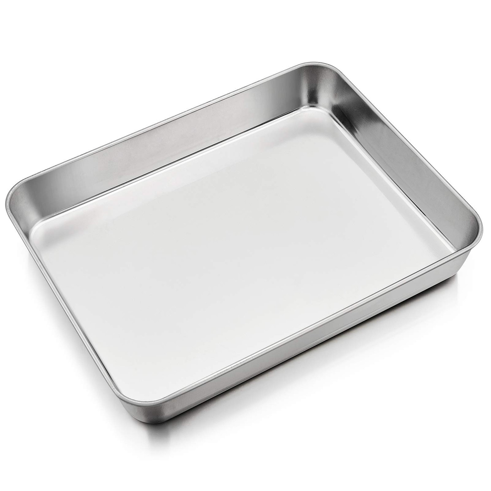 P&P CHEF 12.3 Inch Lasagna Pan, Stainless Steel Sheet Inch, Silver