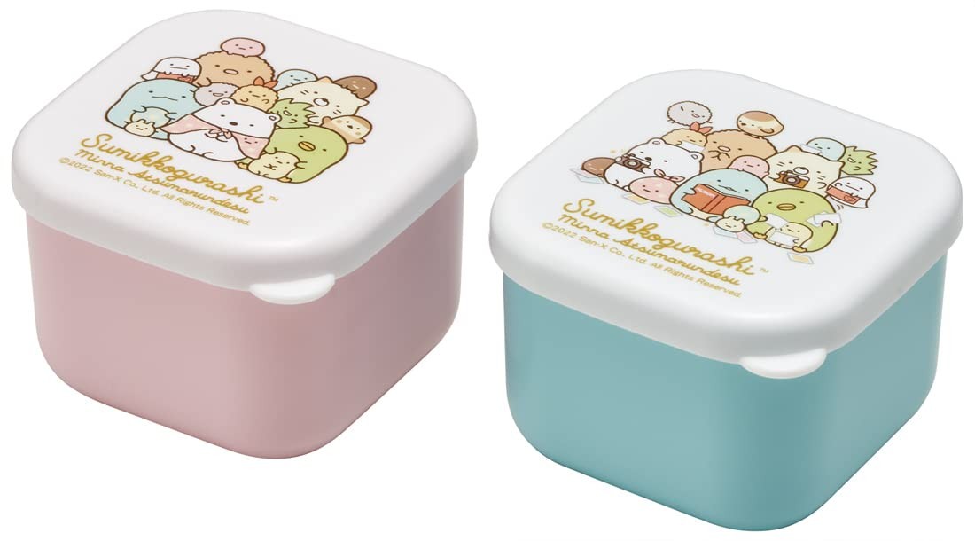 Skater Mini Seal Container Storage Container Side Dish Holder 130ml 2 Pieces Sum