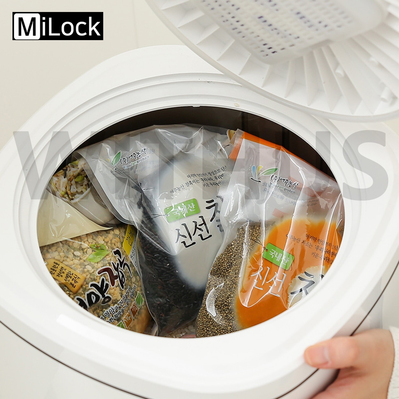 MiLock Bio Vacuum Seal Rice Storage Container 24L