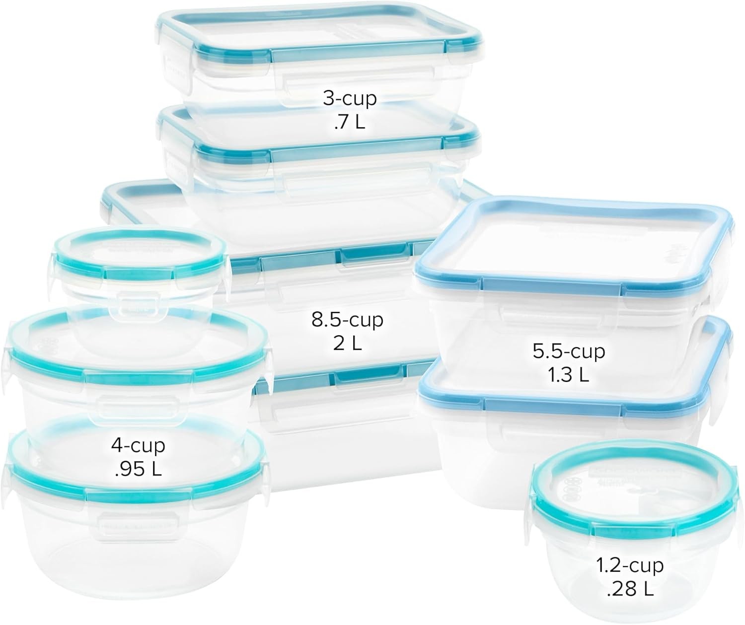 Snapware Plastic Total Solutions (10-Pack, Mixed Sizes) Food Storage Containers