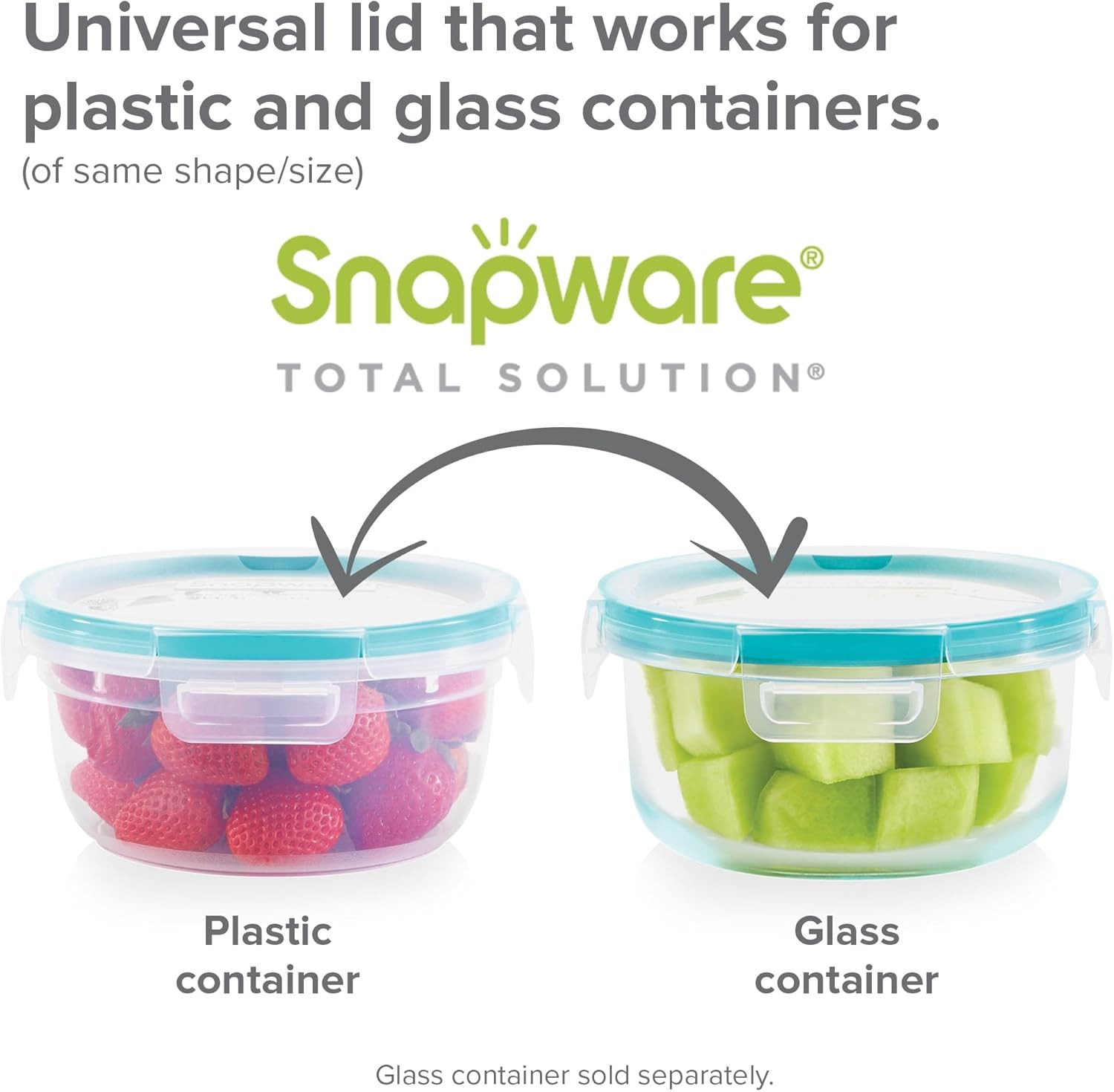 Glass Total Solutions (12-Pack) Food Storage Containers Set, (1, 2 & 4 Cup), Air