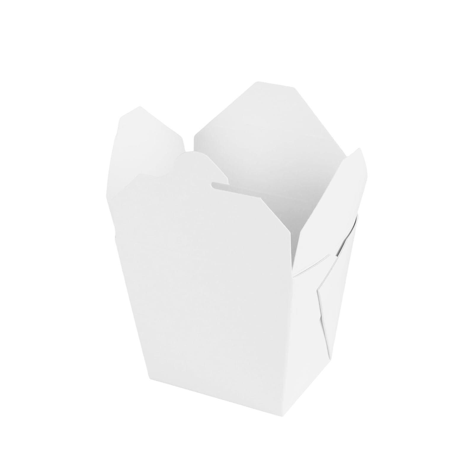 100 PCS 16oz Chinese To Go Box White Paper Take Out Container Restaurant Food