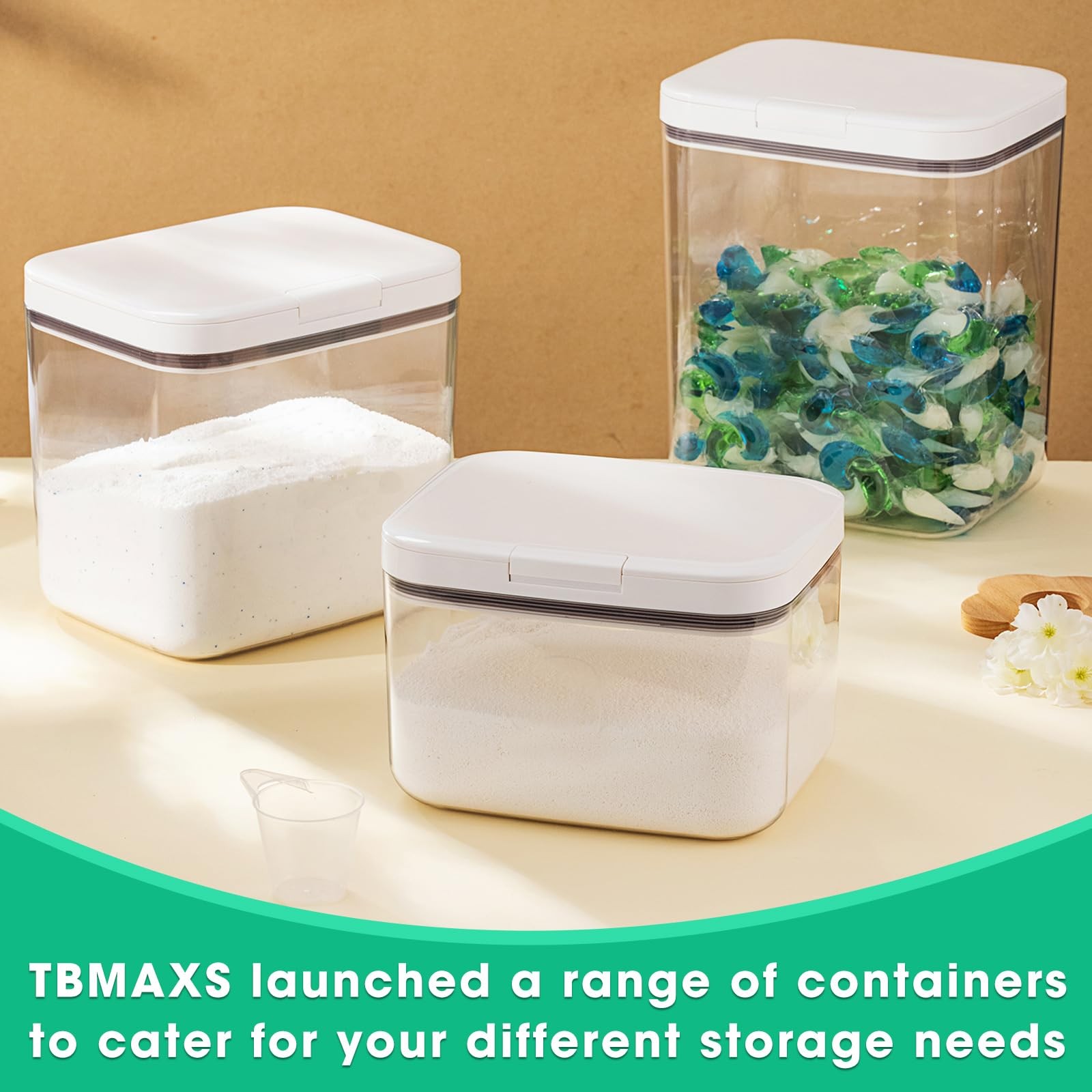 Versatile Storage Container Bin with Pop-up Lid & Scoop, Rice Flour Container…