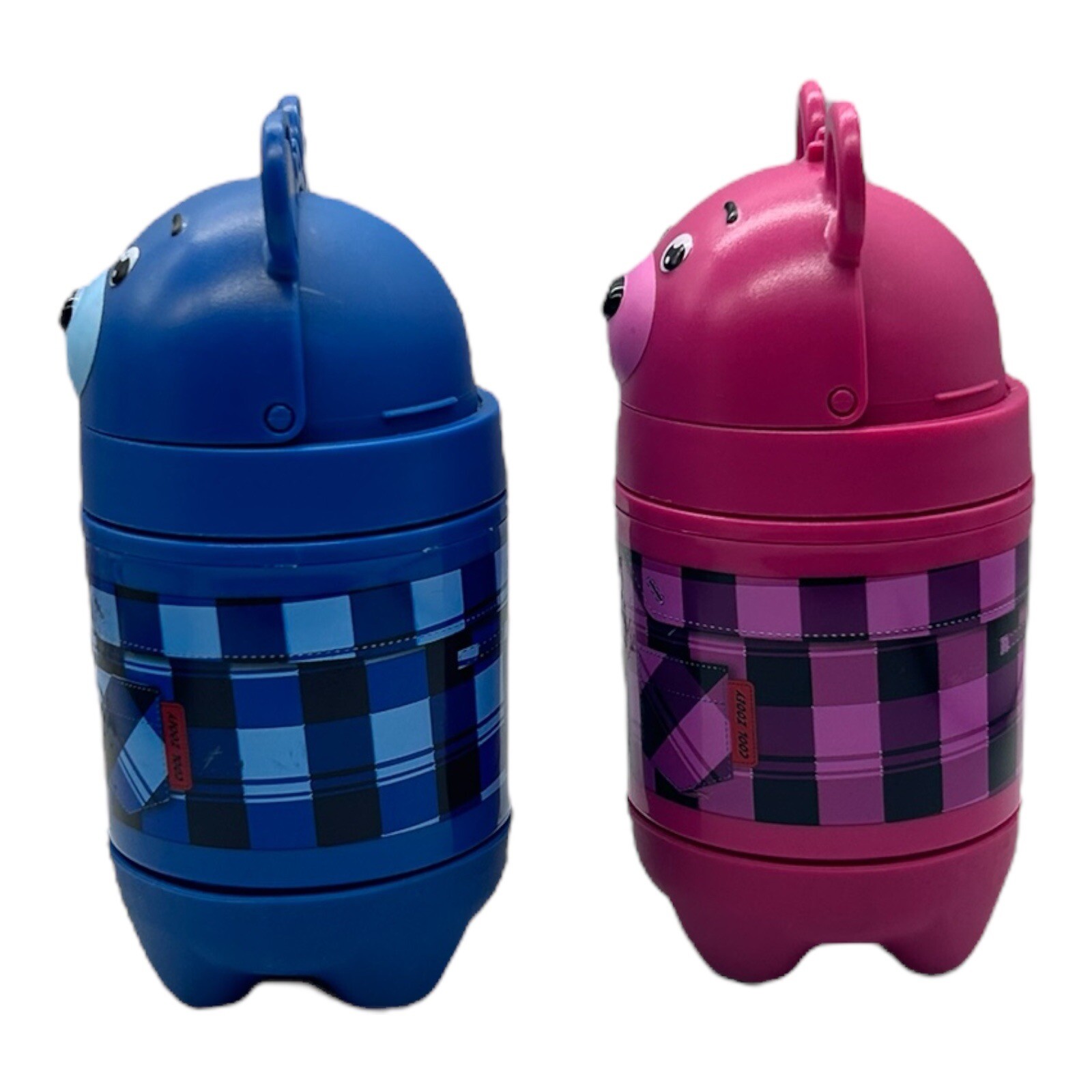 Set Of 2 Cool Gear 8 Fluid Ounces Cool Zooey Bear Snack Container Blue & Pink