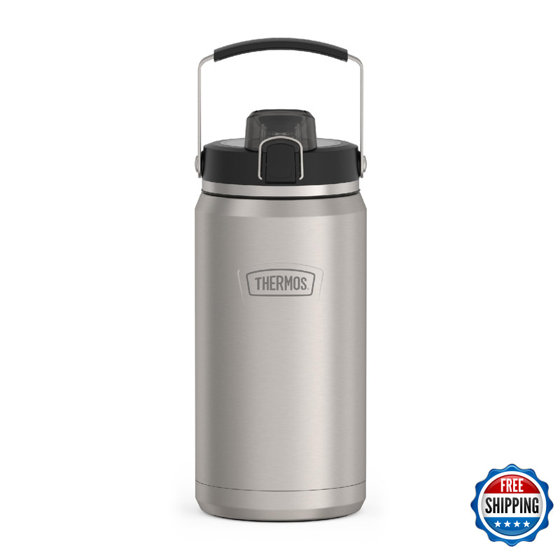 Thermos Icon Series Stainless Steel Water Bottle Spout – 64 Ounce Matte