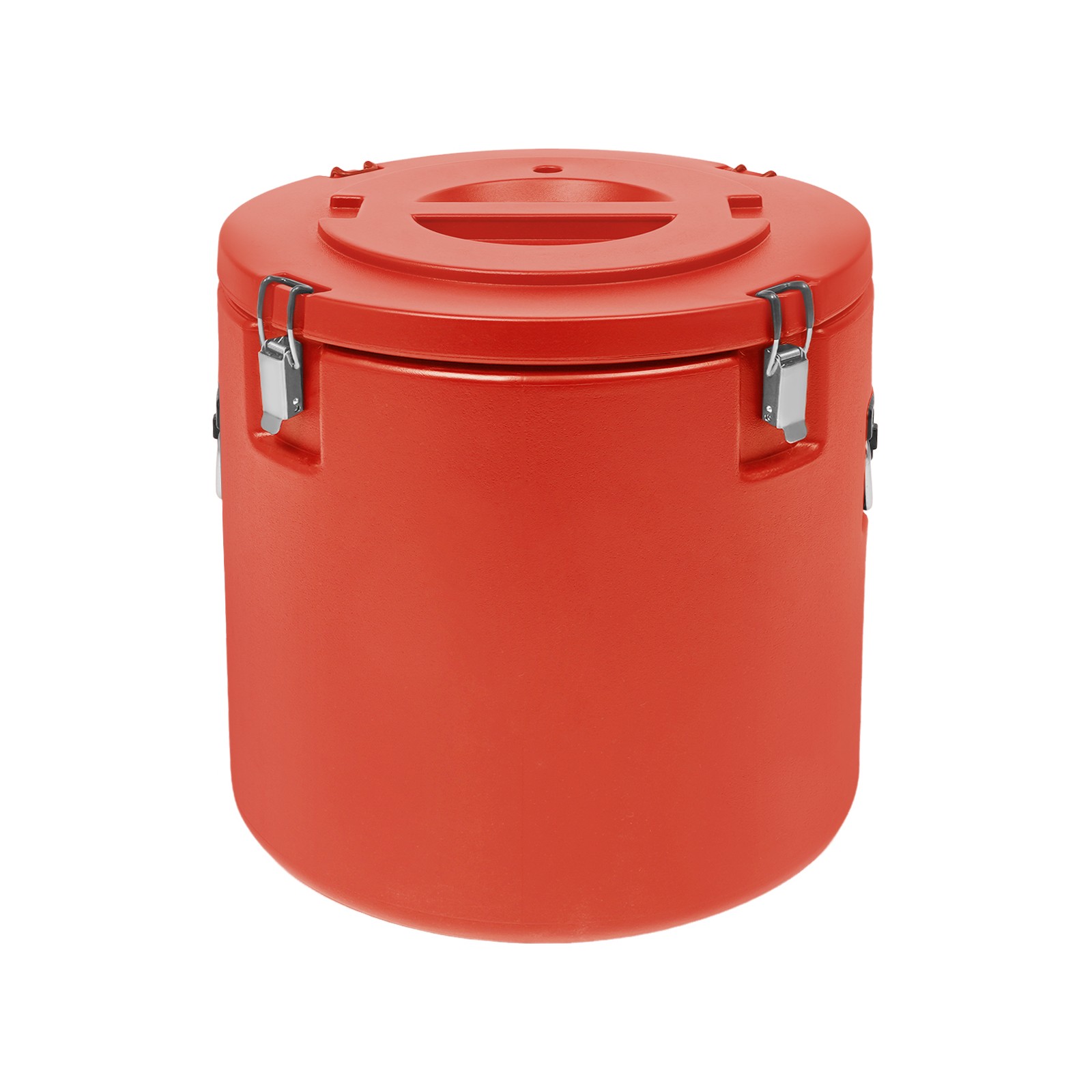 50L Commercial Insulated Food Container 304 Stainless Steel Hot Cold 15H Red
