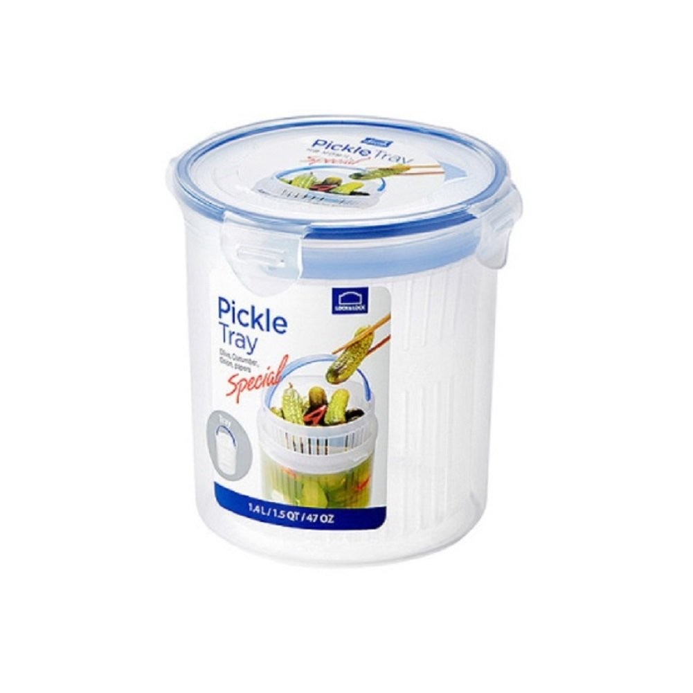 LOCK & SPECIAL Airtight Pickle Container (Large) Large, Transparent White