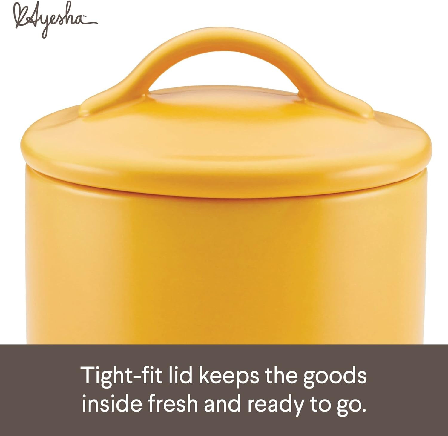 Curry Ceramics Bacon Grease Jar/Container, 21 Ounce – Mustard