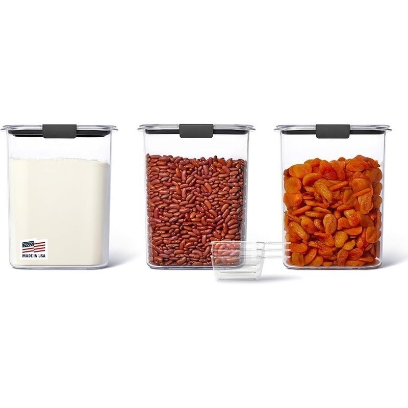 Airtight Tritan Plastic Containers Stackable Dishwasher Safe Set W/ Lids New