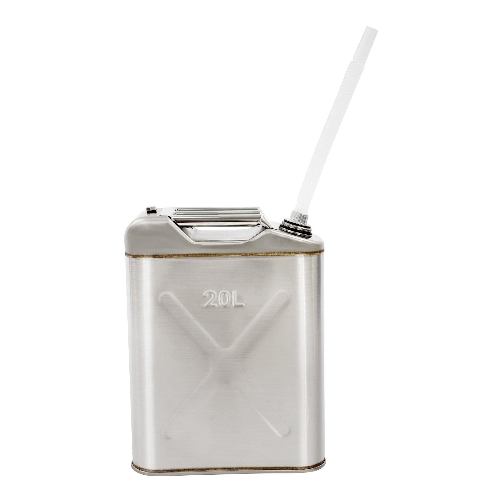 20L Stainless Steel Cooking Oil Storage Can, Heavy Duty Storage Can for Camping