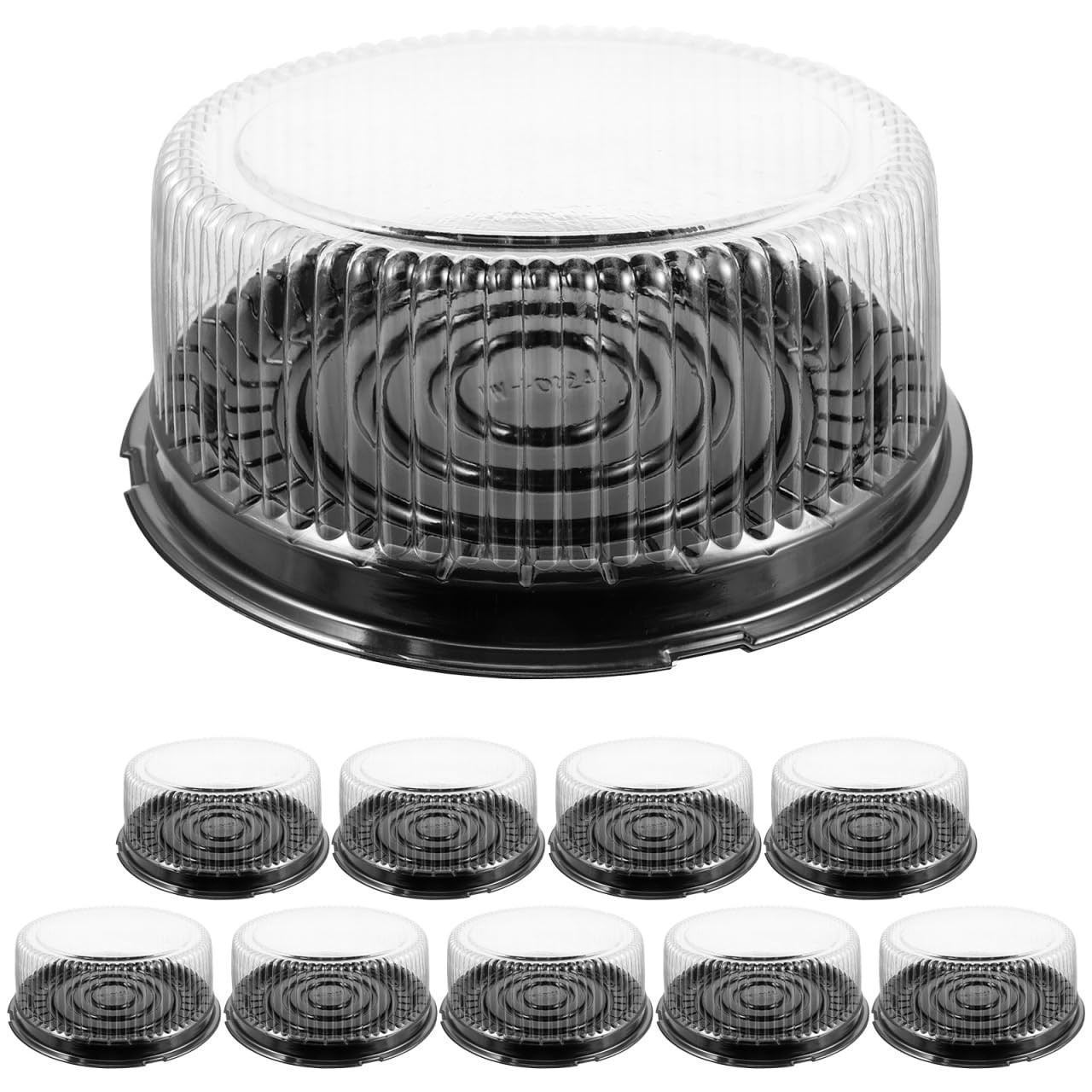 Clear Cake Packaging Boxes 9.64X9.64X3.54In Pet Plastic Cake Containers with …