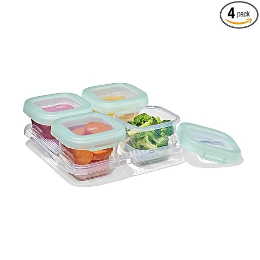 OXO Tot Baby Blocks Food Storage Containers 6 Oz Opal