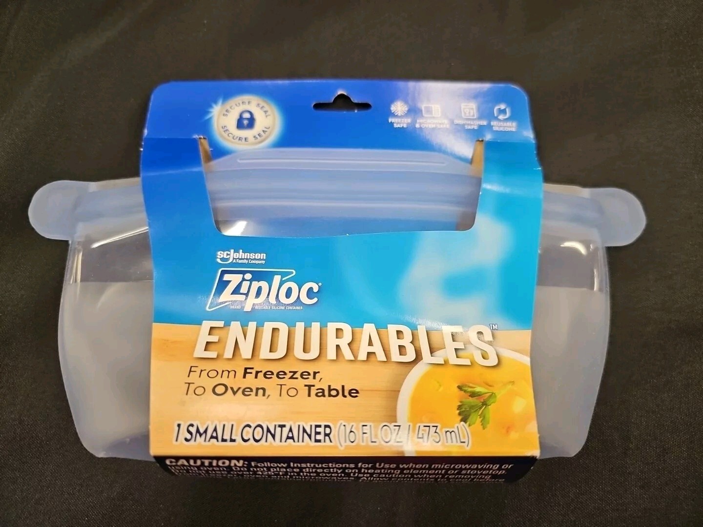 Ziploc Endurables Small 16 Fl Oz Containers Reusable Silicone Storage New