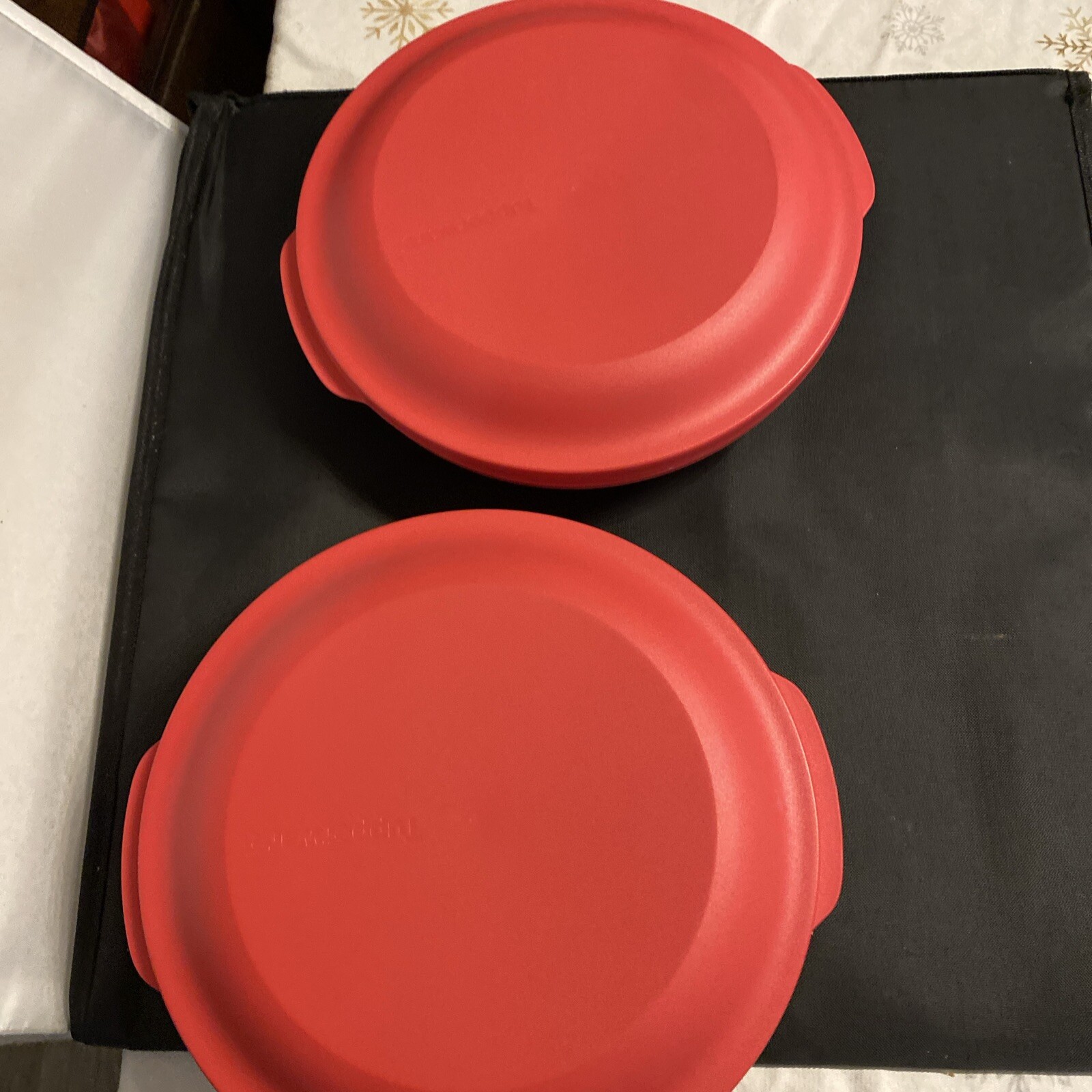 TUPPERWARE ALOHA Home 9″ Double Plates 700 mL 2 3/4 Cup Bowl & Plate Combo Set 2