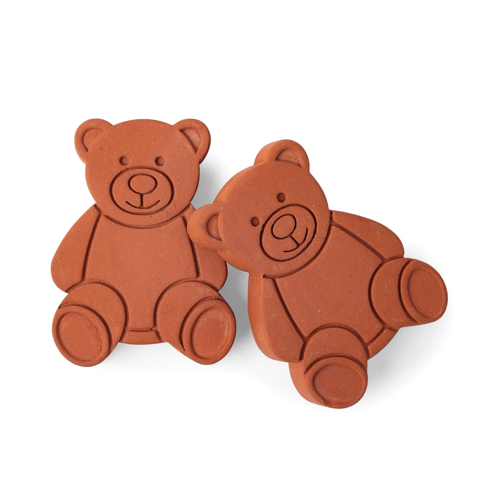 Terracotta Brown Sugar Keeper And Saver Bear Set Of 2