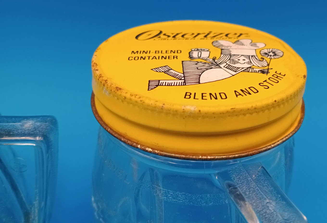 Vintage Osterizer Plastic Blender Jar Set Of 4 Oster Mini Blend & Store 4oz