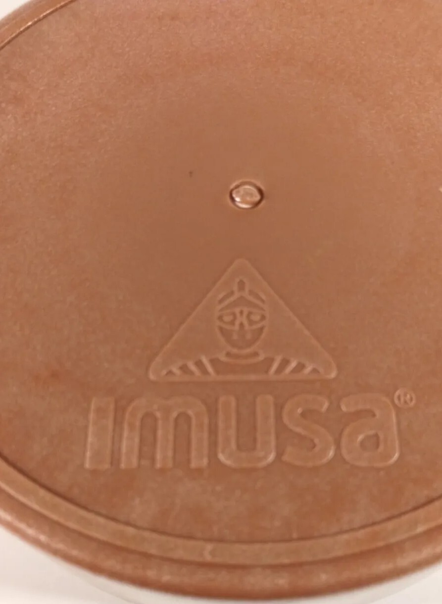 Imusa plastic storage container w/ lid Tortillas food handle brown