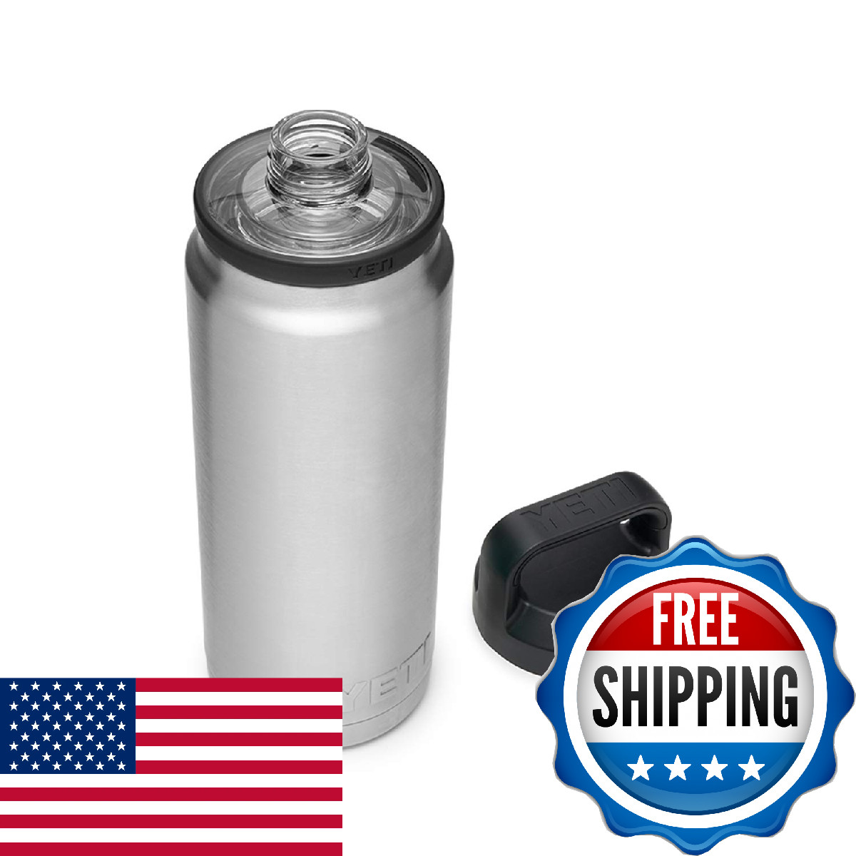 YETI Rambler 26 oz Stainless Steel Vacuum Insulated Bottle w/ Chug Cap