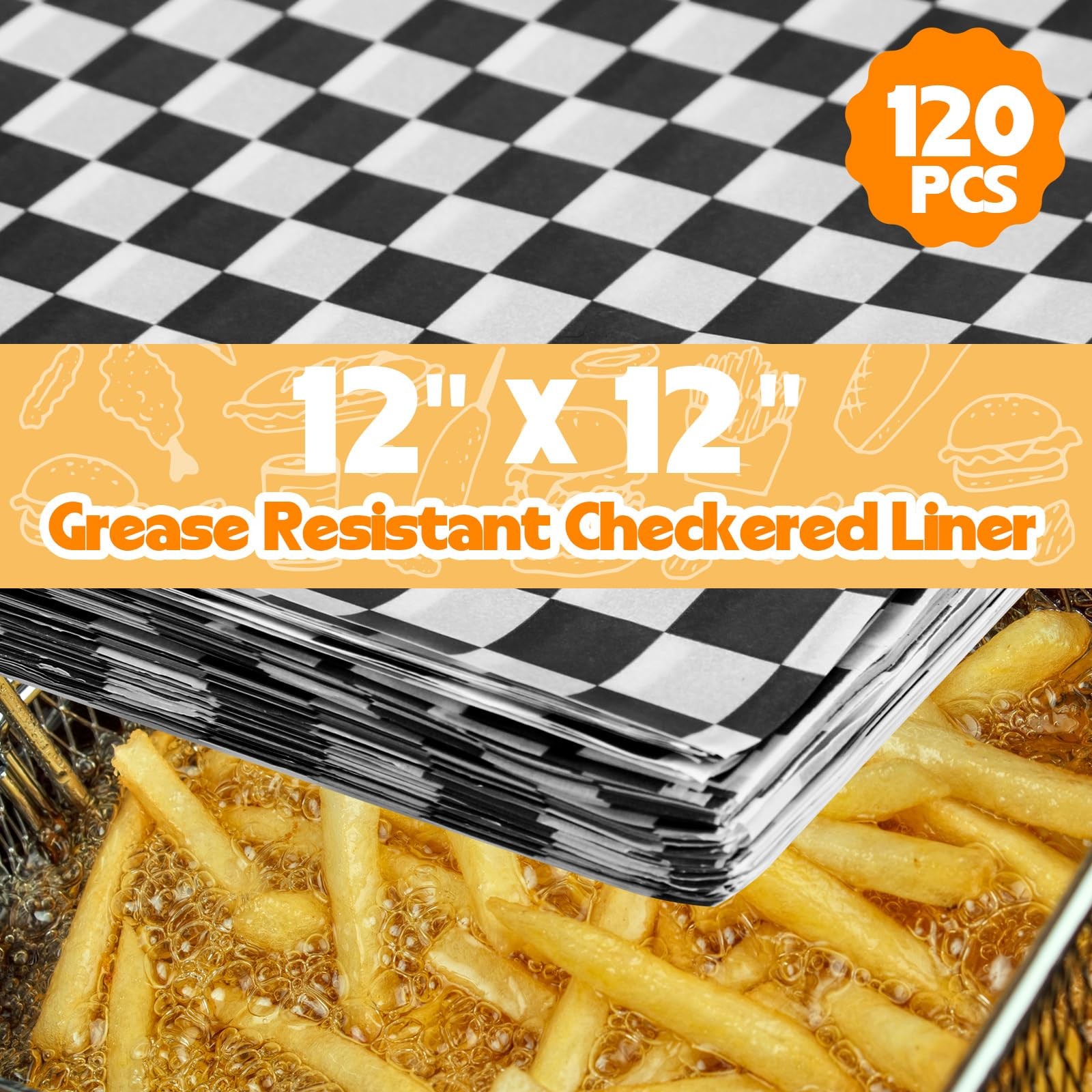 Black Wire Oval Bread Roll Serving Basket 9.65×6.1×2.2 Inch 120 Paper 8 PCS