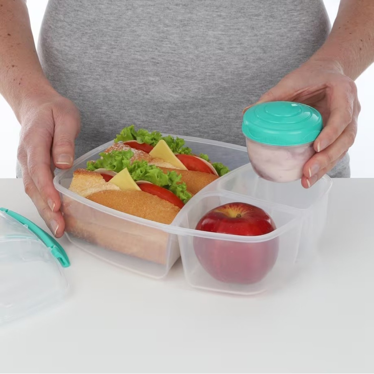Sistema To Go Lunch Sandwich Food Snacks Salad Box Breakfast Plastic Container