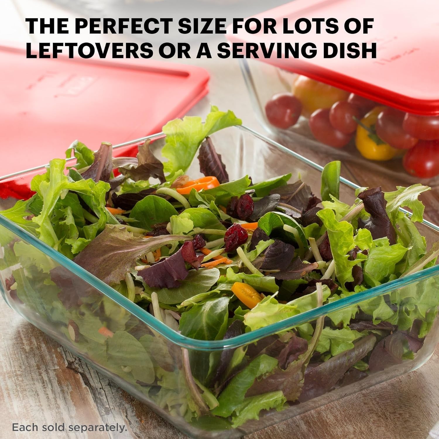 Simply Store Glass Food Storage Container, Snug Fit Non-Toxic Plastic BPA-Fre…