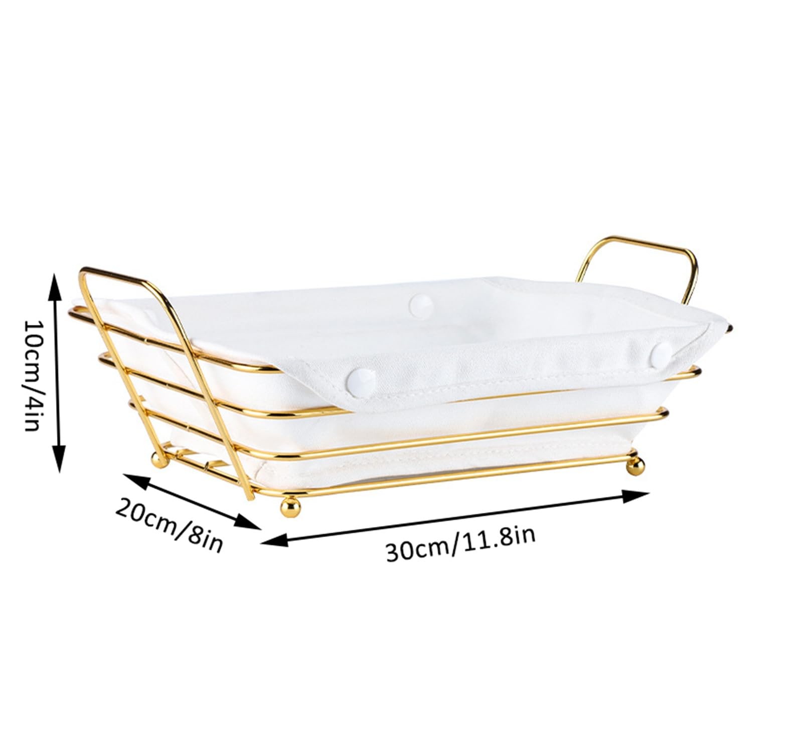 Gold Baskets for Bread Serving, Parties Gold Wire Basket for Fruit Vegetables…