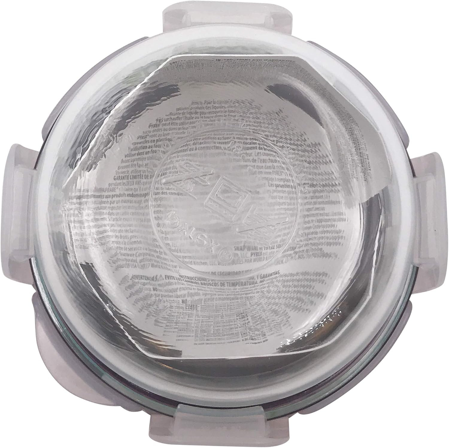 1 Cup Glass Round Food Container, 1 EA