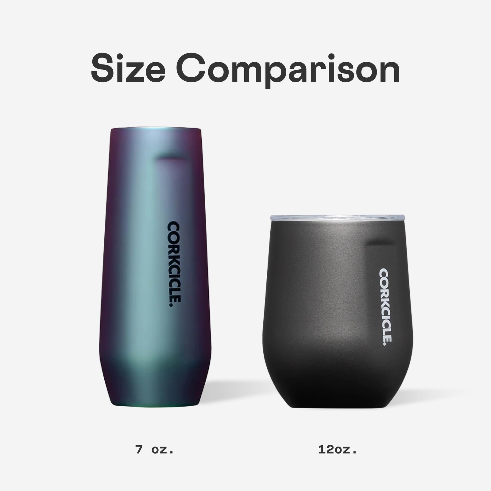 Corkcicle Stemless Insulated Wine Glass Tumbler 12oz Black Panther Keeps Beverag