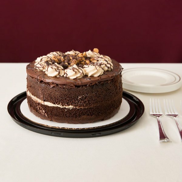 (80-Case) 9-inch 2-3 Layer Disposable Cake Display Container with Clear Dome Lid