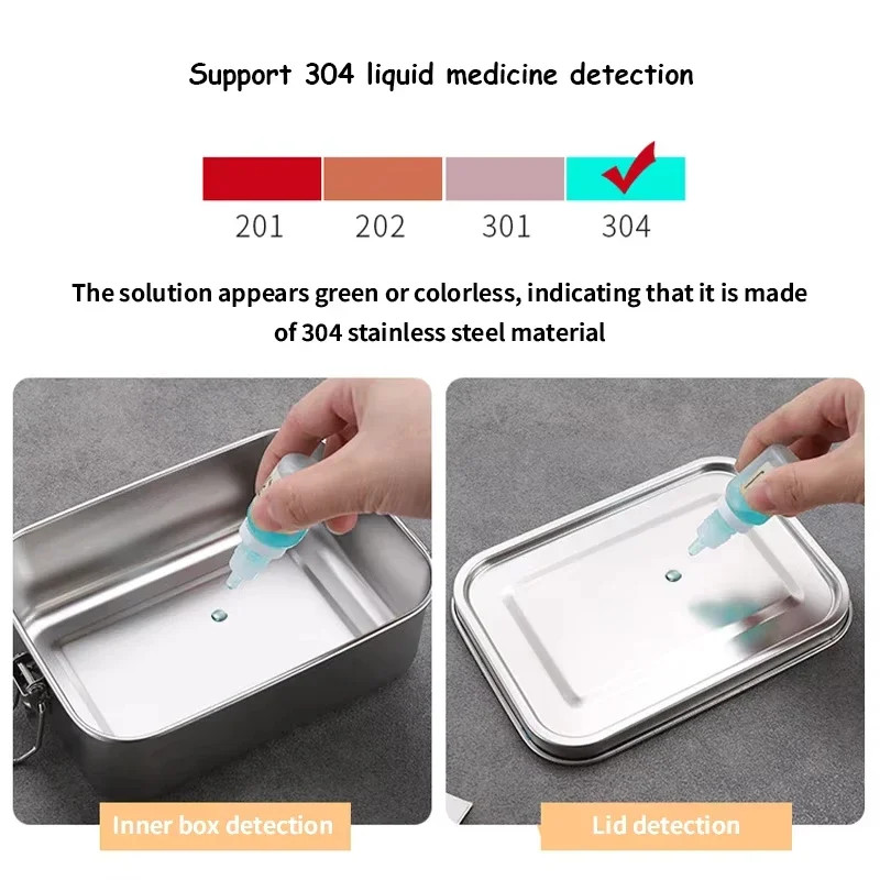 1 Pc Leakproof Stainless Lunch Box Bento Meal Prep Container Dishwasher Safe