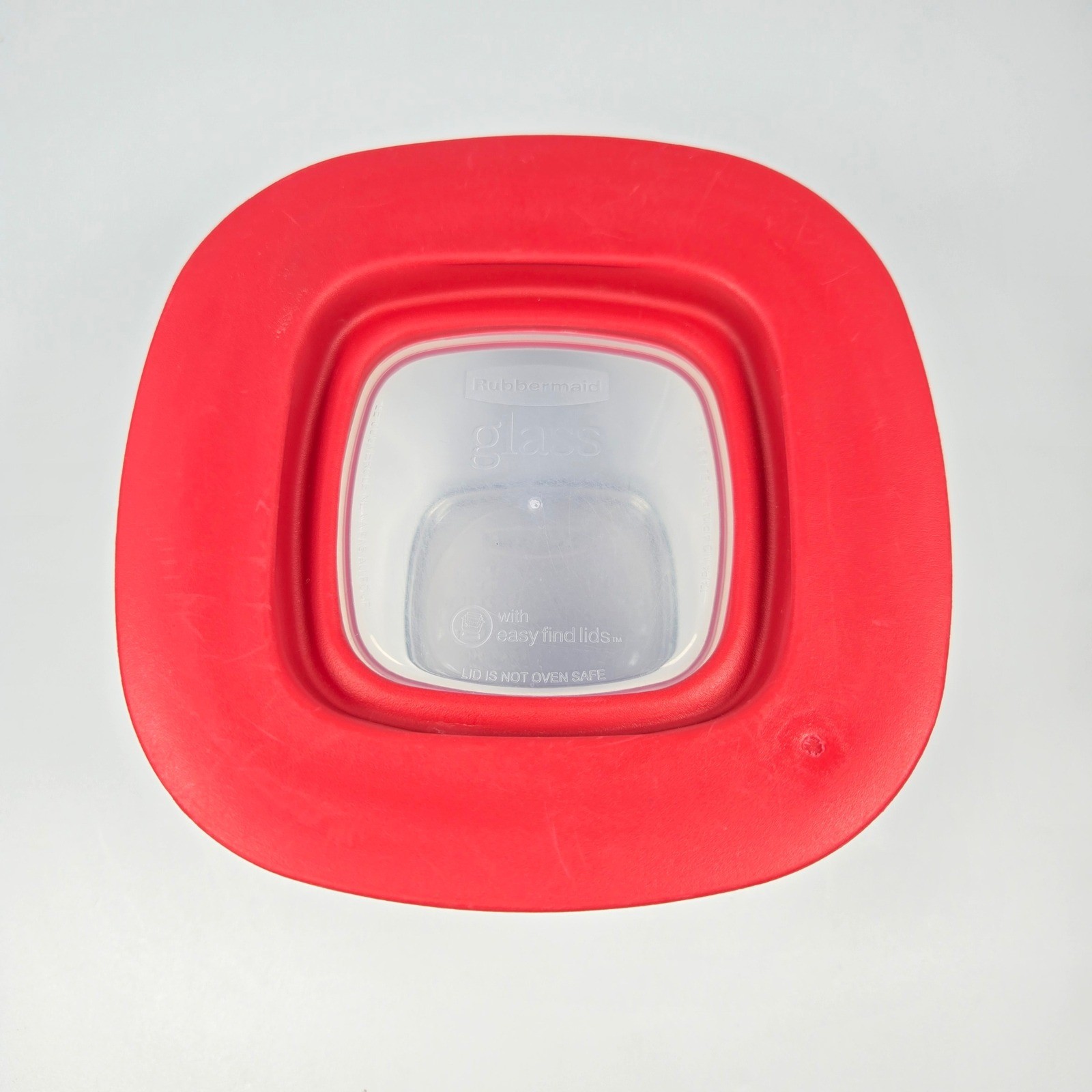 Rubbermaid Easy Find Lids Glass Food Storage Red 8 pc 1 cup, 1.5 cup, 2.5 cup