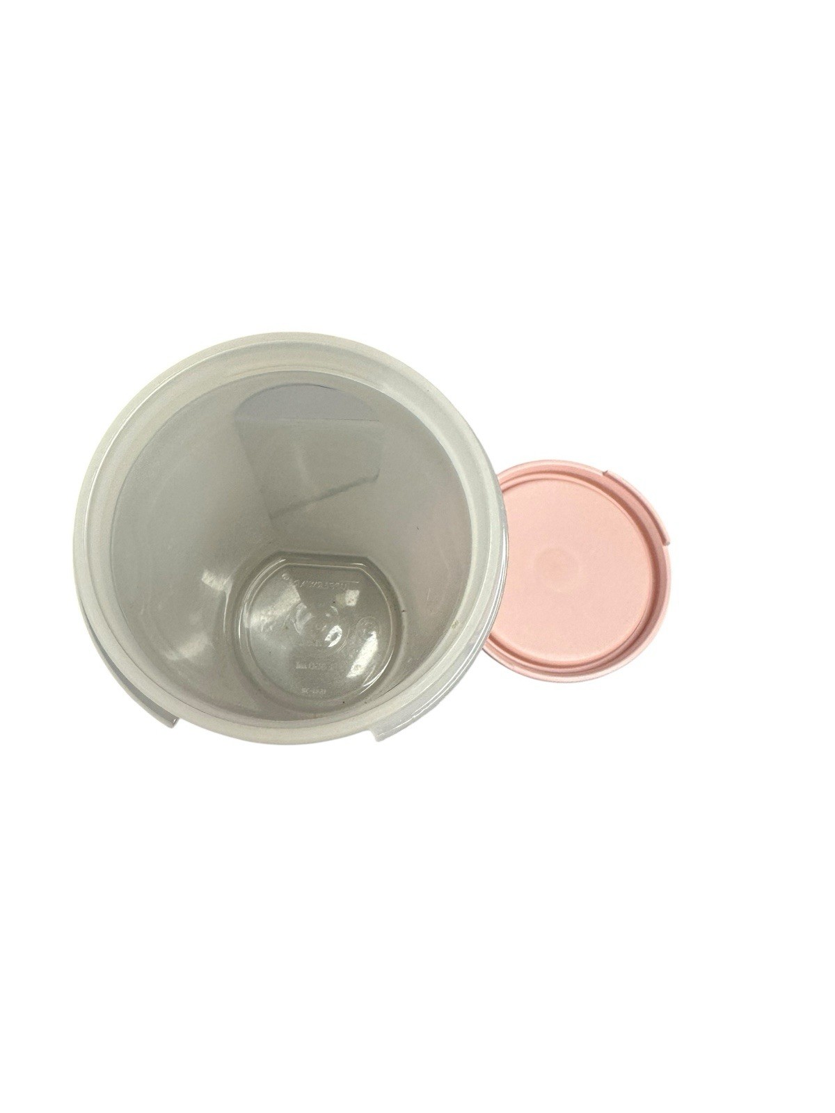 Vintage Tupperware Modular Mate #1641-32 Container w Pink Lid #1607-10