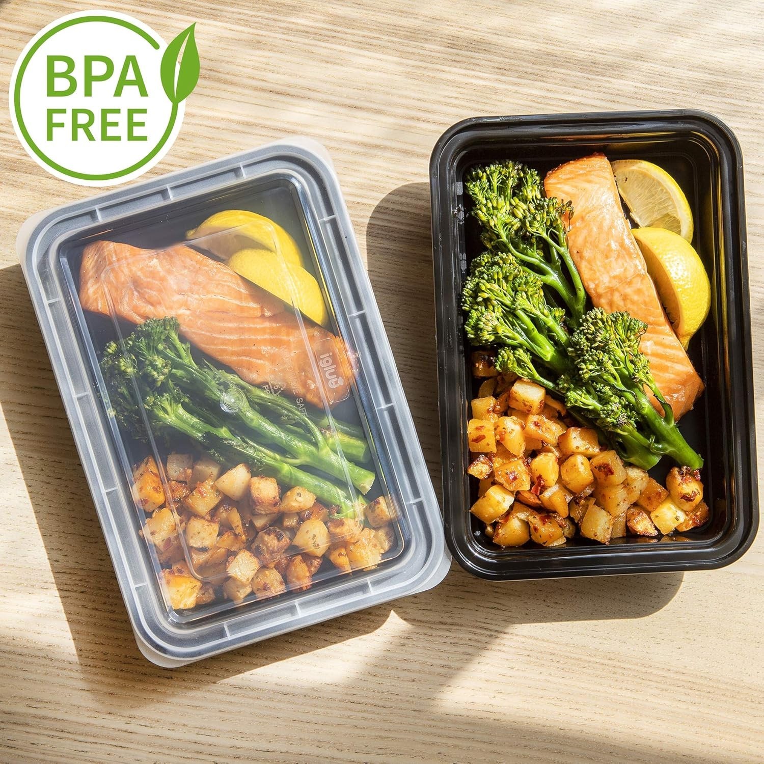 Stackable BPA-Free Food Storage Containers – Perfect for Meal Prep & Leftovers
