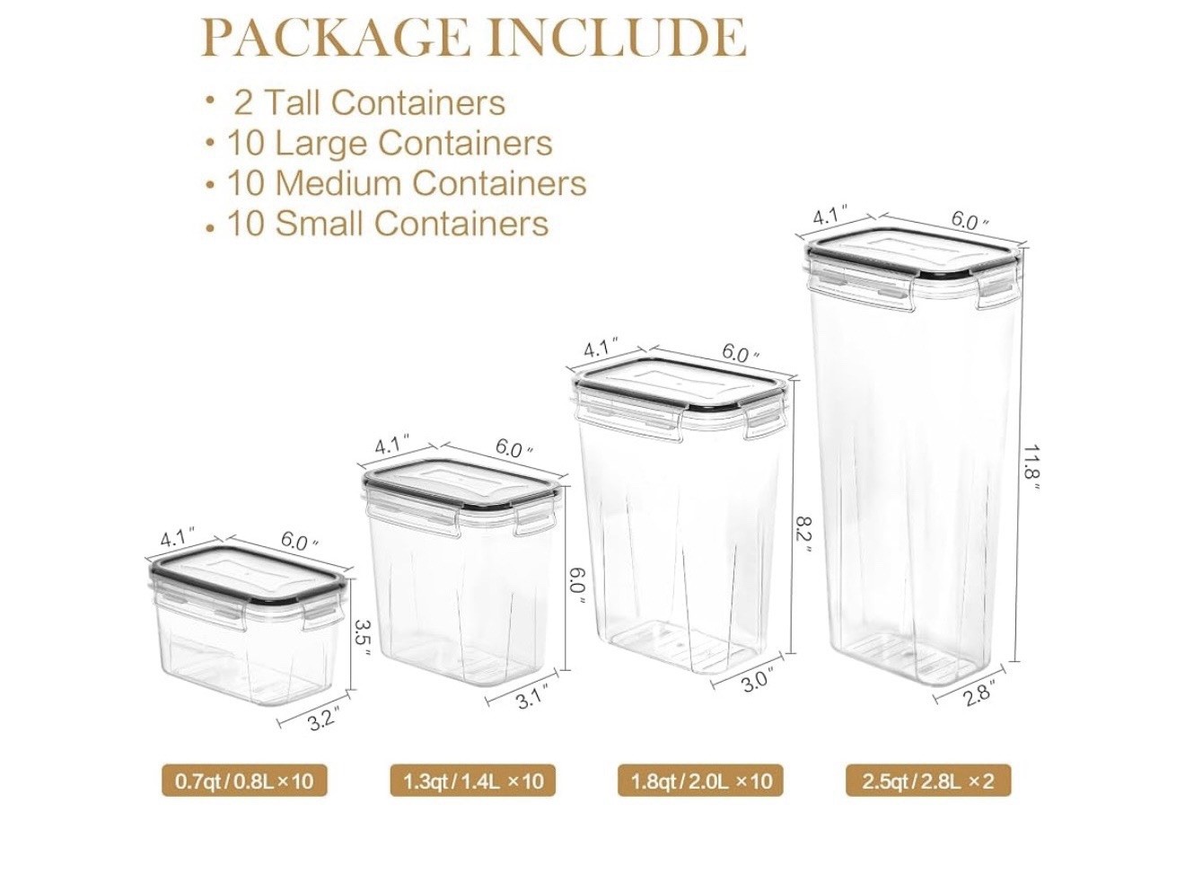 32pcs Airtight Food Storage Containers Set, BPA Free Plastic Kitchen and Pant…