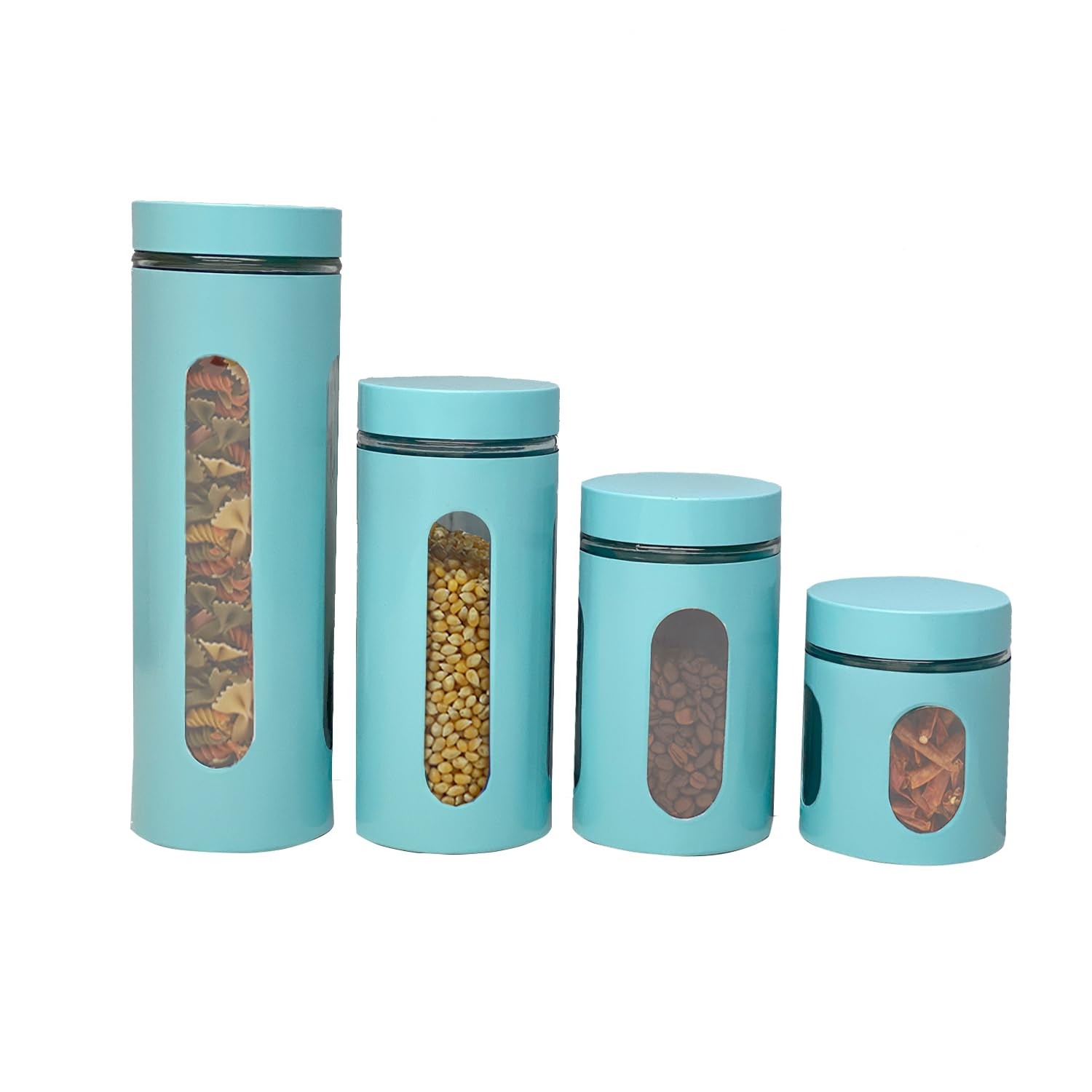 Kitchen Canisters Set For Countertop By Home Basics | Retro-Styled Canisters For