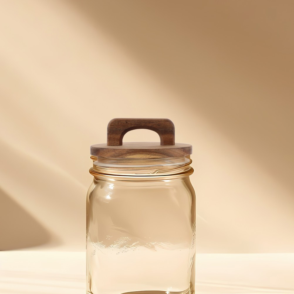 2 Pcs Storage Sealing Lid Canning Jar Lids Wide Mouth Regular Wood