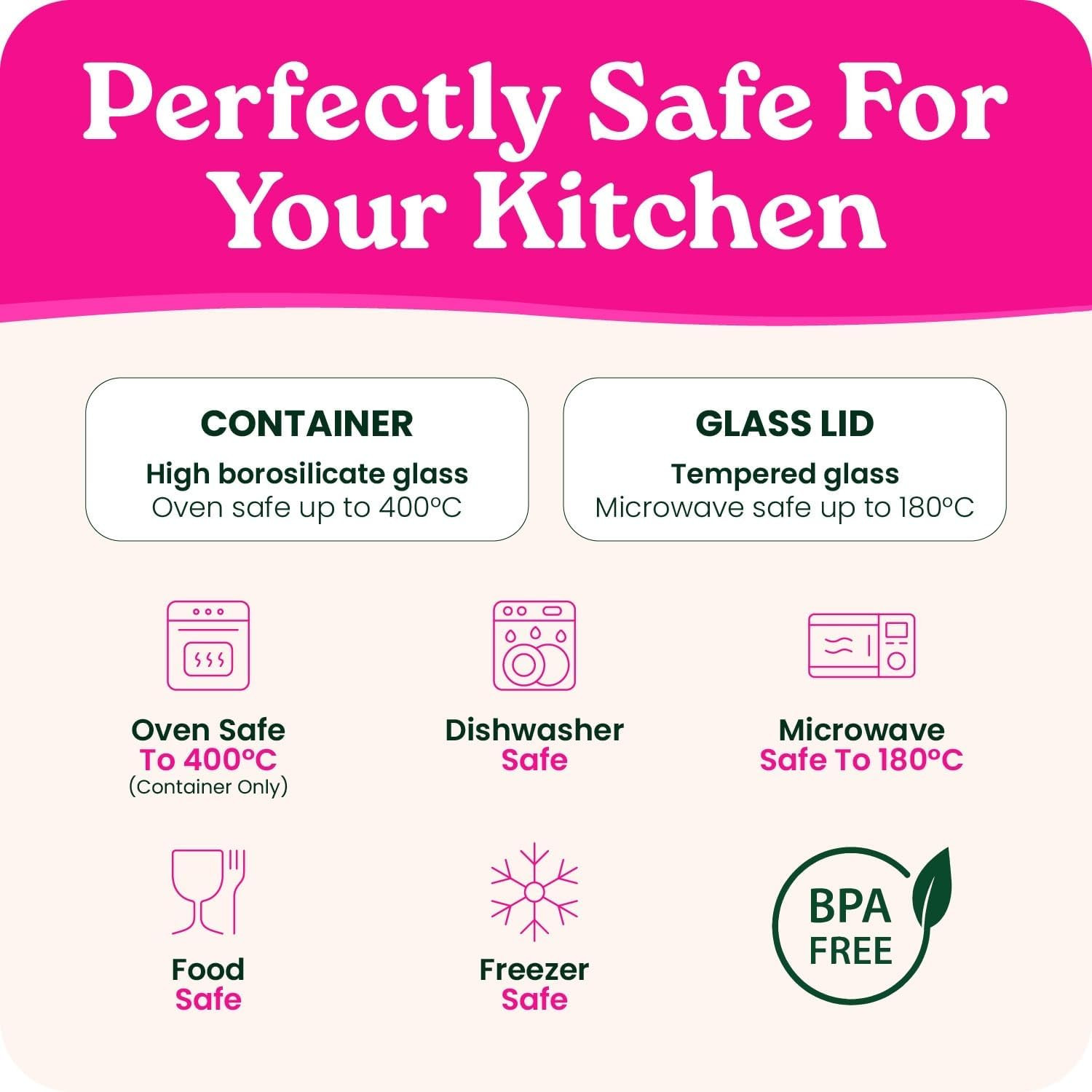 6-Pack Glass Food Storage Containers with Clear-Top Bamboo Lids – Plastic Free 2