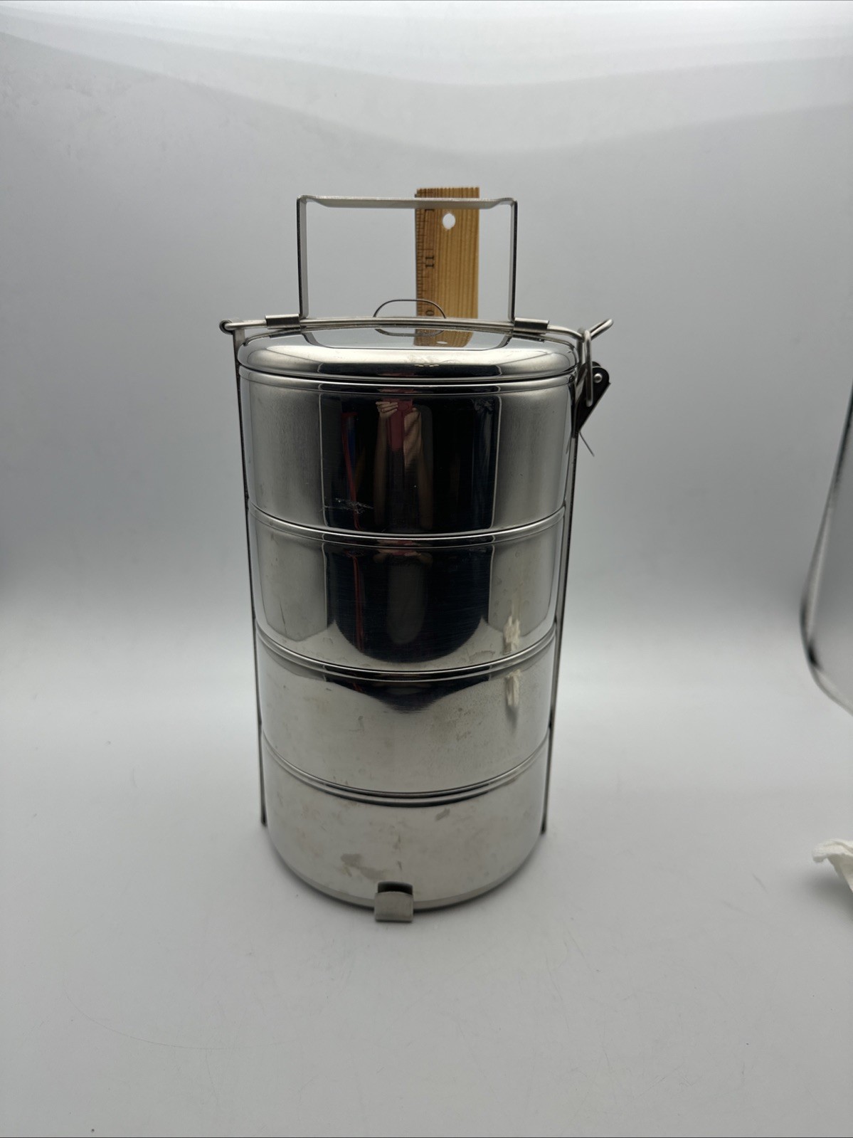 Thai Zebra Brand Stainless Steel Buddy X 4 Tier Food Carrier