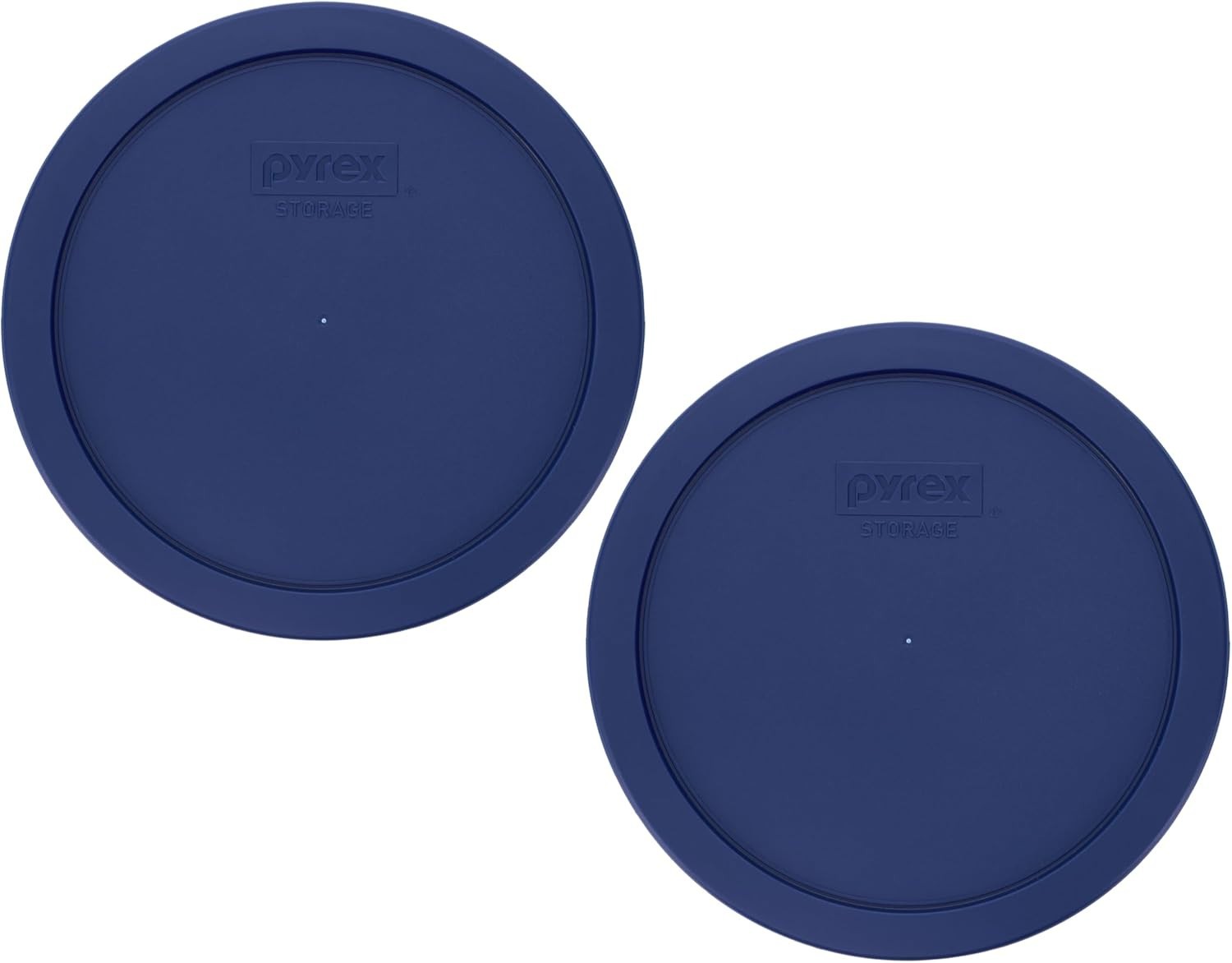 Bundle of 2: BPA-Free 4-Cup Blue Plastic Food Storage Lids – Microwave Safe