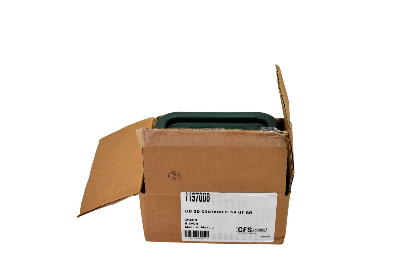 Carlisle Square Container Lid 2/4 Qt Green NSF Replacement 1197008 Lot of 6