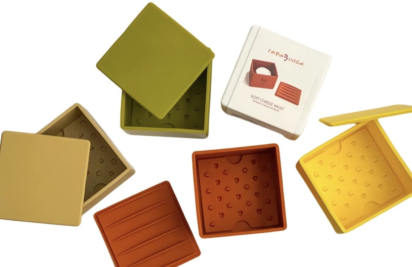 CapaBunga Cheese Vault for Soft Cheese – Reusable Artisan Cheese Storage Cont…