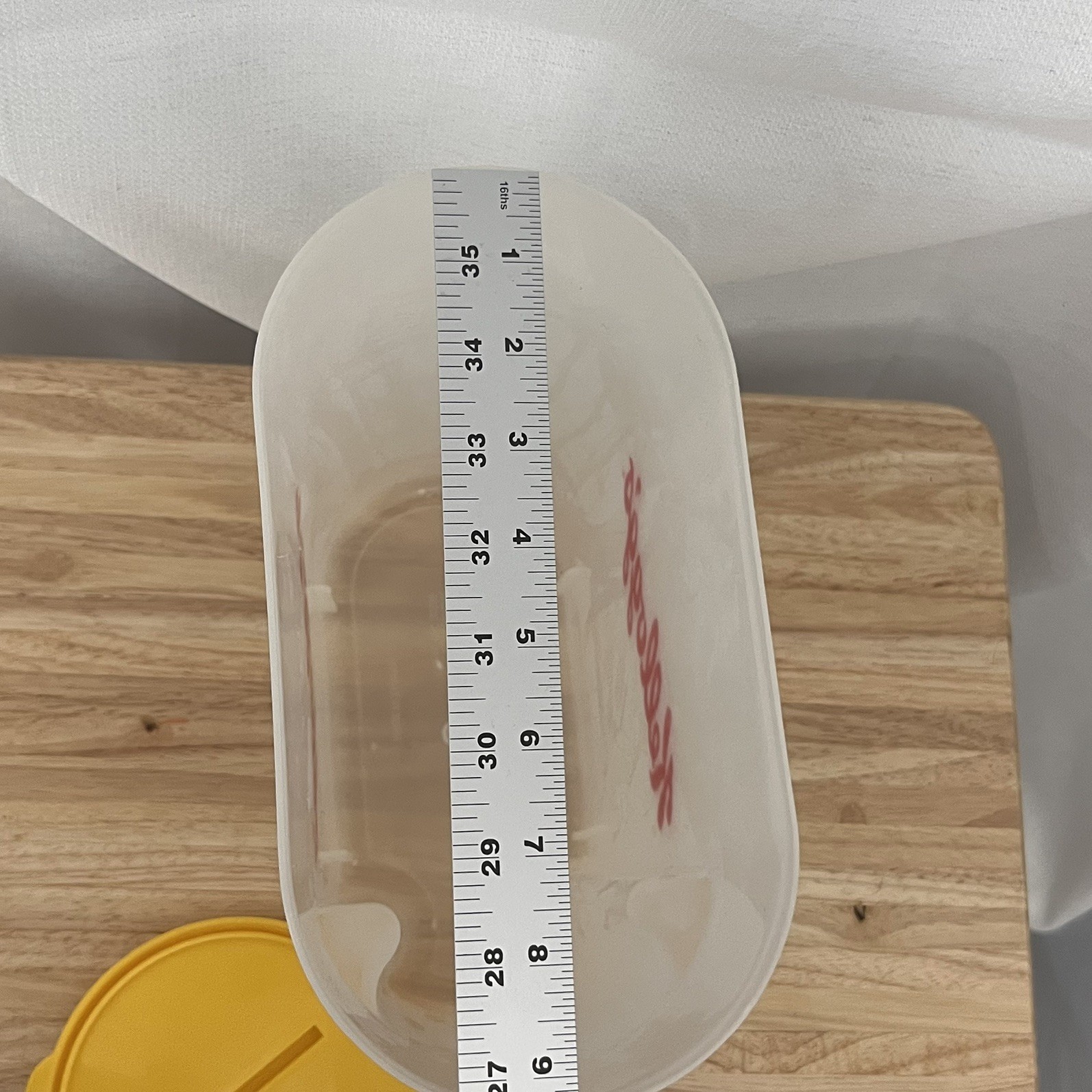 1996 Kelloggs Cereal Storage Container with Yellow Lid