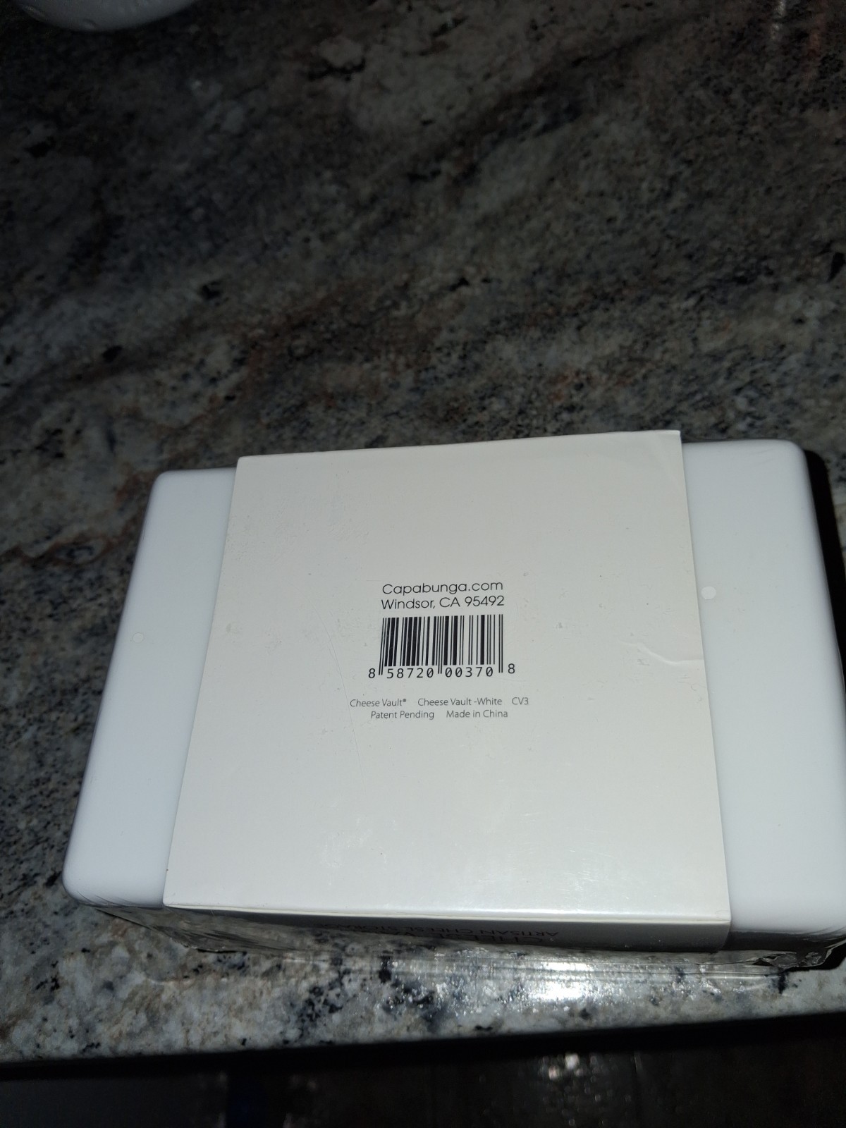 White Capabunga Cheese Vault Food Storage Box New Sealed.