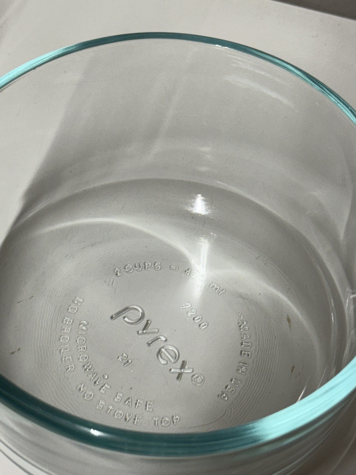 Pyrex 7200 Simply Store 2-Cup Round Glass Food Storage Bowl (2-Pack) NO LIDS