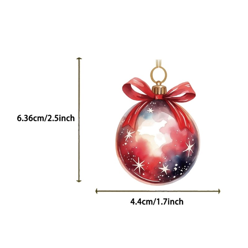 50 Christmas Decorative Transfers PET Substance Clear Background Gift Packaging