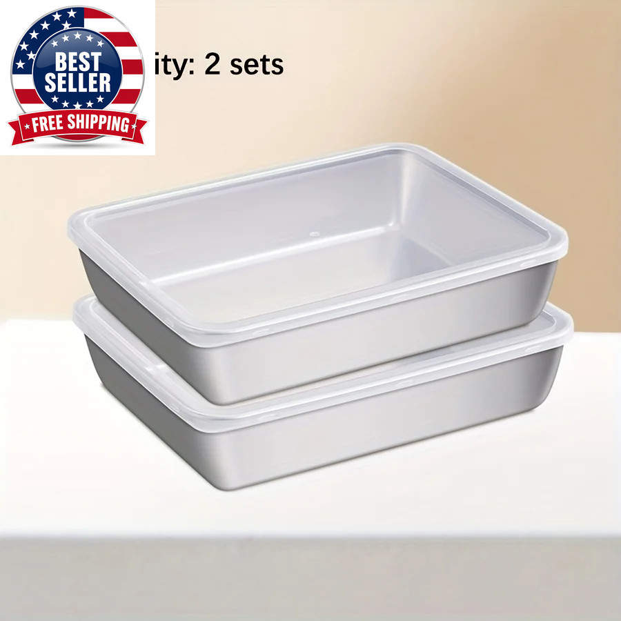 3-Piece Stainless Steel Food Storage Containers Set – Airtight Bpa-Free Kitchen